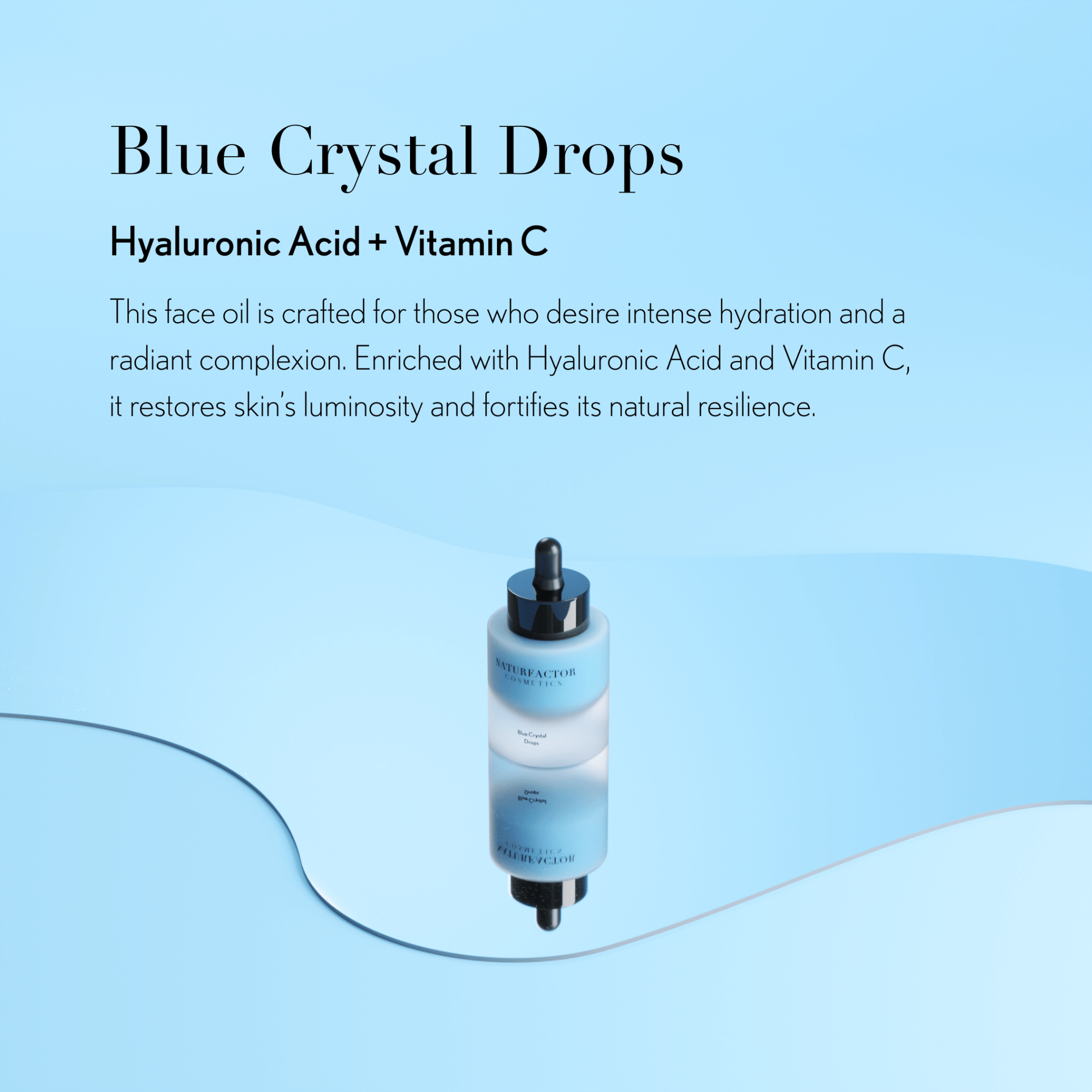Blue Crystal Drops - Blue Crystal Drops Effects - Naturfactor® Cosmetics